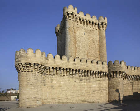 Quadrangular castle in Mardakan. Azerbaijanのeditorial素材