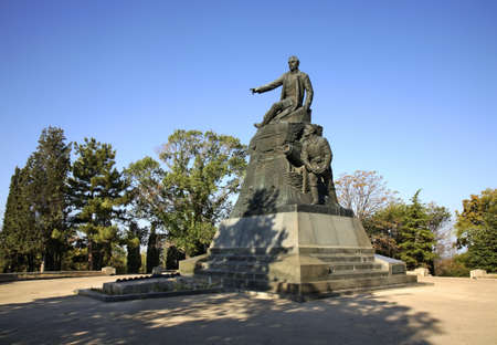 Monument to Vladimir Kornilov in Sevastopol. Ukraineの写真素材