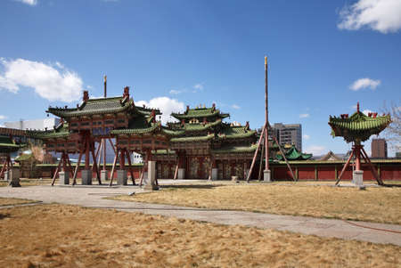 Winter Palace of Bogd Khan in Ulaanbaatar. Mongoliaのeditorial素材