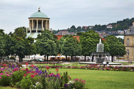 Schlossplatz in Stuttgart. Germanyの写真素材