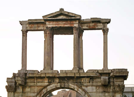 Arch of Hadrian in Athens. Greeceの写真素材