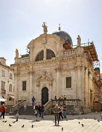 Church of St. Blaise in Dubrovnik. Croatiaのeditorial素材