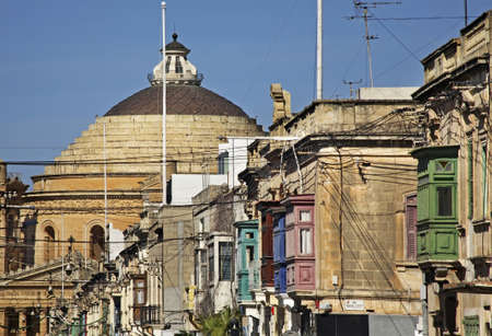 Old street in Mosta. Maltaのeditorial素材