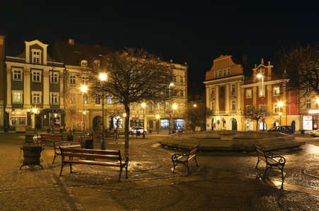 Market Square in Walbrzych. Polandのeditorial素材