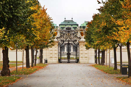 Belvedere Palace complex in Vienna. Austriaのeditorial素材