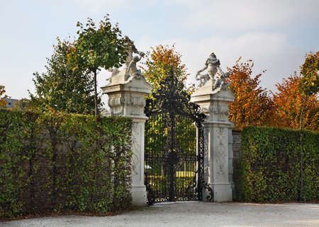 Belvedere Palace complex in Vienna. Austriaのeditorial素材