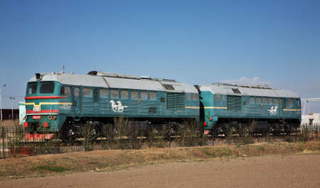 Railway station in Sainshand. Mongolia