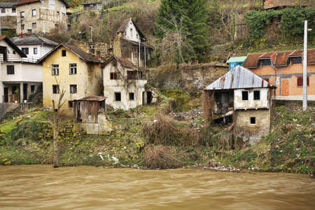 Vrbas river in Jajce. Bosnia and Herzegovinaの写真素材