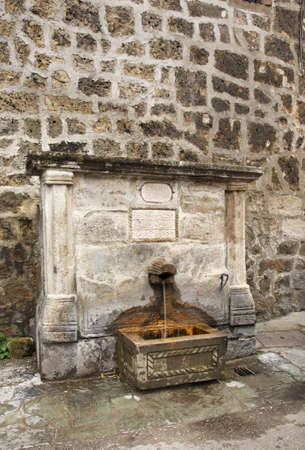 Fountain near Omer-bey's house in Jajce. Bosnia and Herzegovinaの写真素材