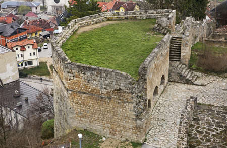 Fortress in Jajce. Bosnia and Herzegovinaの写真素材
