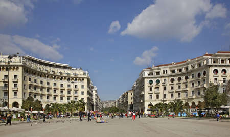 Aristotelous Square in Thessaloniki. Greeceのeditorial素材
