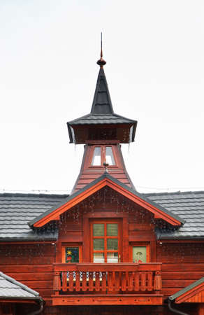 Fragment of building in Stary Smokovec. Slovakia