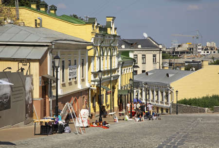 Andriyivskyy Descent in Kiev. Ukraineのeditorial素材