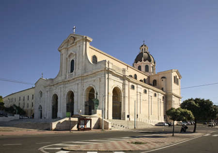Basilica of Our Lady of Bonaria in Cagliari. Sardinia. Italyの写真素材