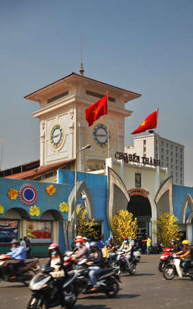 Ben Thanh Market in Ho Chi Minh. Vietnamの写真素材