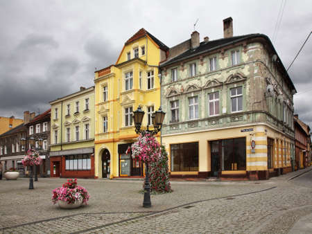 John Paul II square in Swiebodzin. Polandのeditorial素材