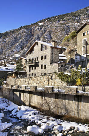 View of Les Bons. Principality of Andorraの写真素材