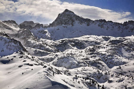 Pyrenees near Encamp. Principality of Andorraの写真素材