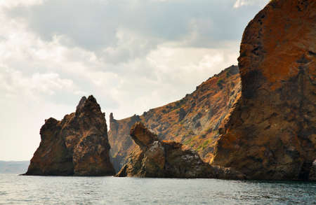 Kara Dag Mountain - Black Mount near Koktebel. Ukraineの写真素材