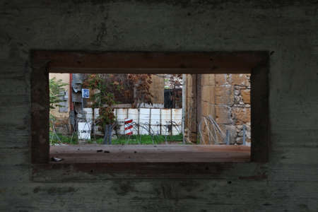 United Nations buffer zone in Cyprus in Nicosia. Cyprus
