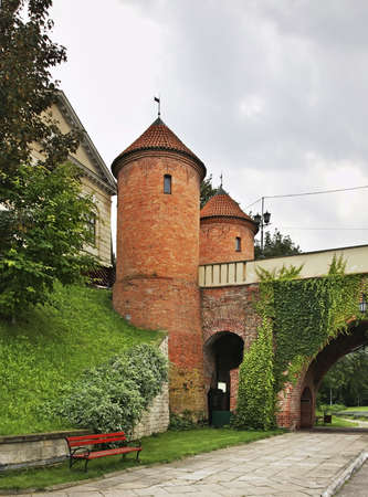 Castle of bishop in Pultusk. Polandのeditorial素材