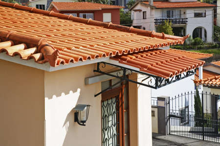 Fragment of roof in Lvramento. Funchal. Madeira island. Portugal