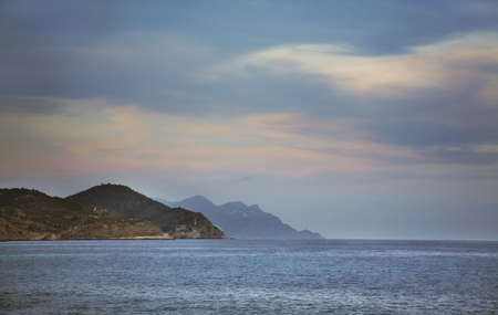 Mediterranean sea near Villajoyosa. Province of Alicante. Spainの写真素材