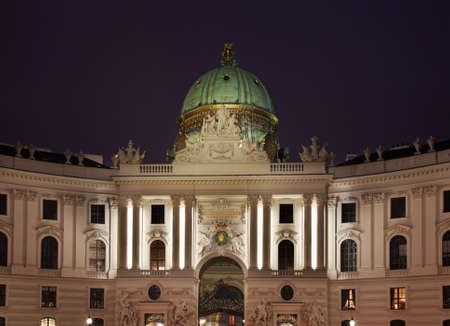 St. Michael's Wing of Hofburg Palace in Vienna. Austriaのeditorial素材