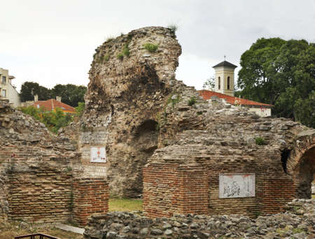 Ruins of the Roman Thermae in Varna. Bulgariaの写真素材
