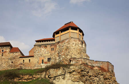 White tower of Royal castle in Esztergom. Hungaryのeditorial素材