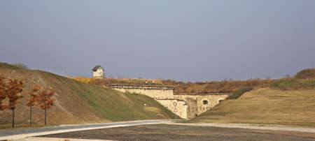 Komarom Fortress - fort Monostor (Sandberg) in Komarom. Hungaryのeditorial素材