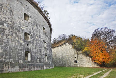 Komarom Fortress - fort Monostor (Sandberg) in Komarom. Hungaryのeditorial素材