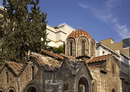 Church of Panagia Kapnikarea in Athens. Greeceの写真素材