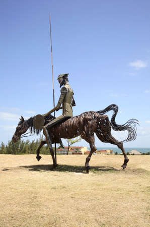 Don Quixote sculpture in Varadero. Cubaの写真素材