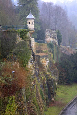 Fortification in Luxembourg cityのeditorial素材