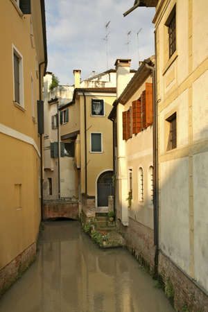 View of Treviso. Veneto region. Italyのeditorial素材