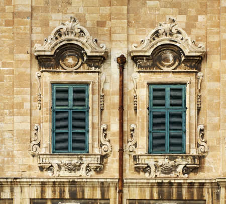 Old house in Valletta. Maltaの写真素材