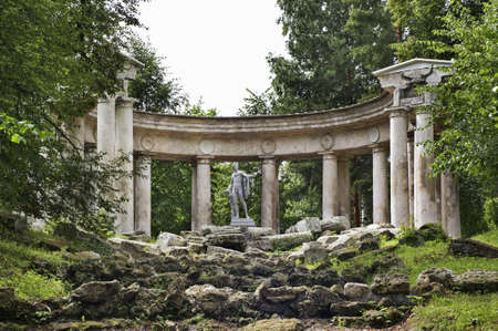 Apollo Colonnade in Pavlovsk Palace and Park Ensemble near Saint Petersburg. Russiaのeditorial素材
