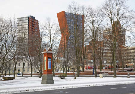 Park in Klaipeda. Lithuaniaのeditorial素材