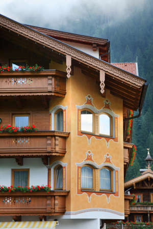 View of Mayrhofen. Austriaのeditorial素材