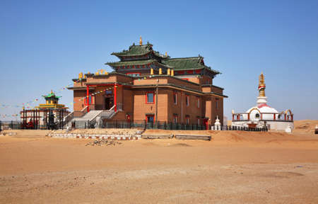 Khamar Khiid Monastery in Gobi desert near Sainshand. Mongoliaの写真素材