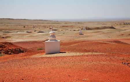 Earth energy center - northern entrance to Shambhala in Gobi desert near Sainshand. Mongoliaの写真素材