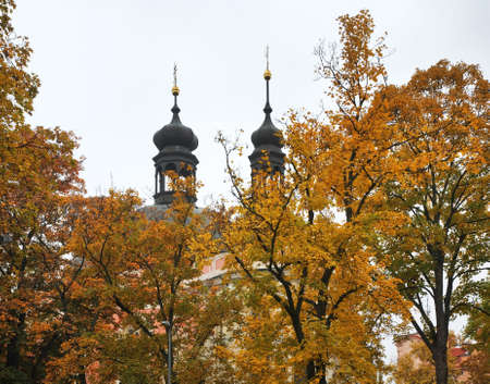 Church of Assumption of Virgin Mary and St. Charles in Prague. Czech Republicの写真素材