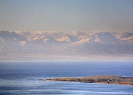 Lake Issyk-Kul. Kyrgyzstanの写真素材