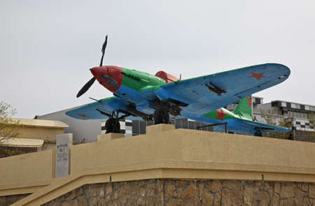 Ilyushin Il-2 in Novorossiysk. Krasnodar region. Russiaのeditorial素材