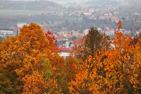View of Cesky Krumlov. Czech republicの写真素材