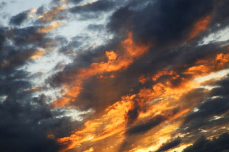 Sky near Orosei. Province of Nuoro. Sardinia island. Italy
