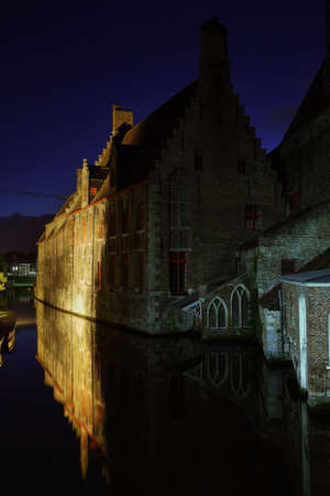 Canal in Bruges. Flanders. Belgiumのeditorial素材