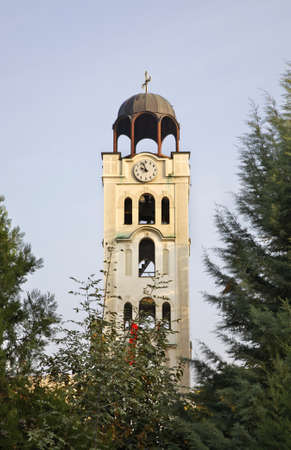 Belfry of St. Demetrius church in Skopje. Macedonia