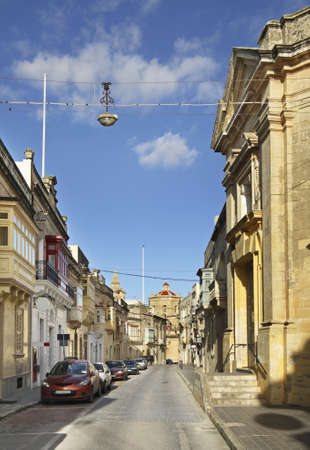 Old street in Zurrieq. Maltaの写真素材